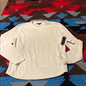 Cream Long Sleeve Top